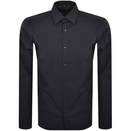 Product Image for BOSS H Joe Kent Long Sleeved Shirt Navy