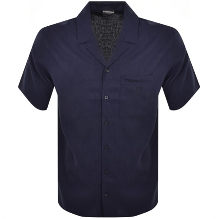 Product Image for Emporio Armani Short Sleeved Shirt Navy