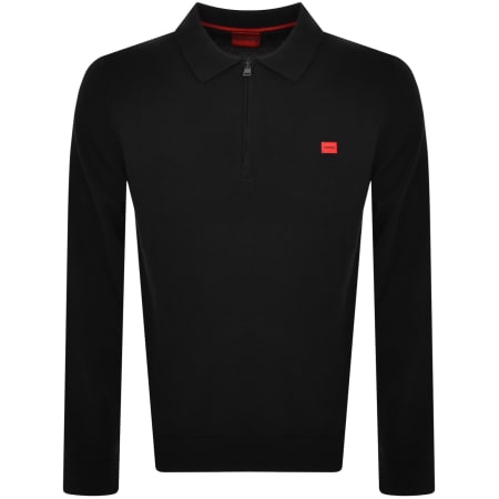 Product Image for HUGO San Peer C Knit Jumper Black