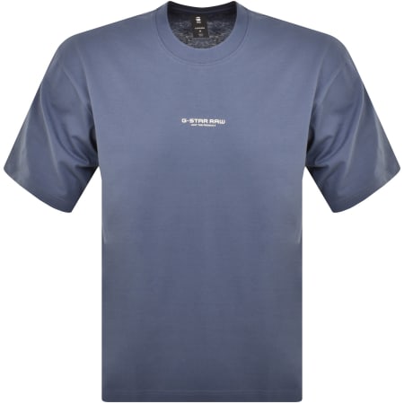 Product Image for G-Star Raw Boxy Logo T Shirt Blue