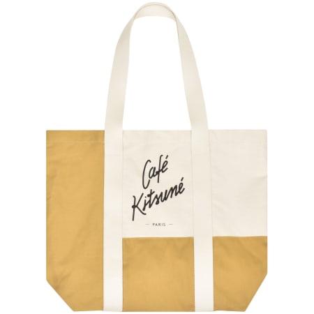 Product Image for Maison Kitsune Cafe Kitsune Tote Bag Beige