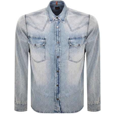 Product Image for BOSS Lebop 2 Denim Overshirt Jacket Blue