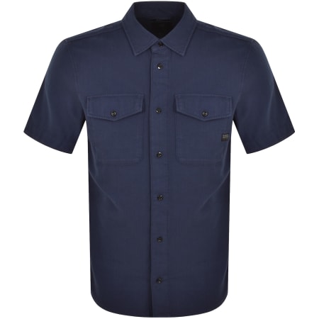 Product Image for G-Star Raw Marine Slim Short Sleeved Shirt Blue
