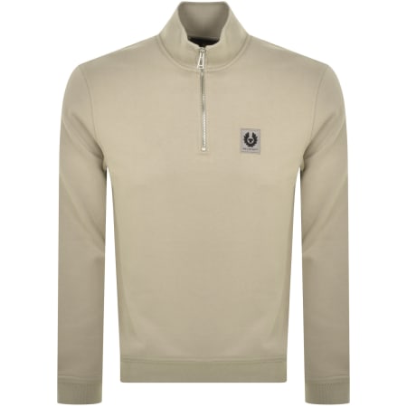 Product Image for Belstaff Quarter Zip Sweatshirt Beige