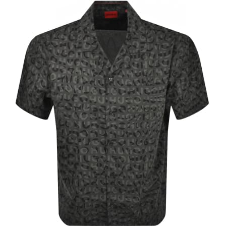 Product Image for HUGO Short Sleeved Egeeno Shirt Grey