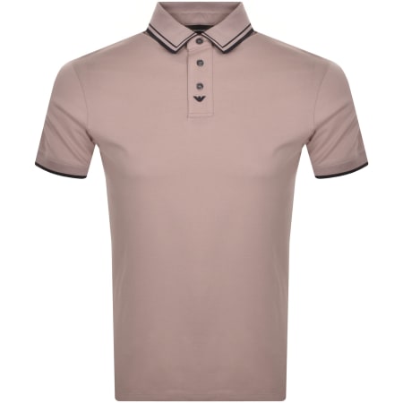 Product Image for Emporio Armani Short Sleeved Polo T Shirt Pink