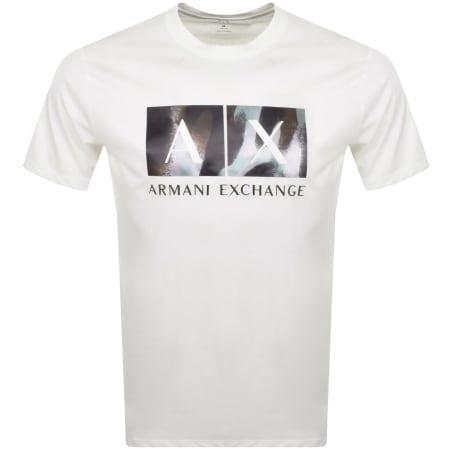 Product Image for Armani Exchange Crew Neck Logo T Shirt White