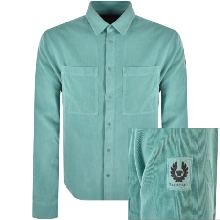 Product Image for Belstaff Foundry Relaxed Fit Corduroy Shirt Blue