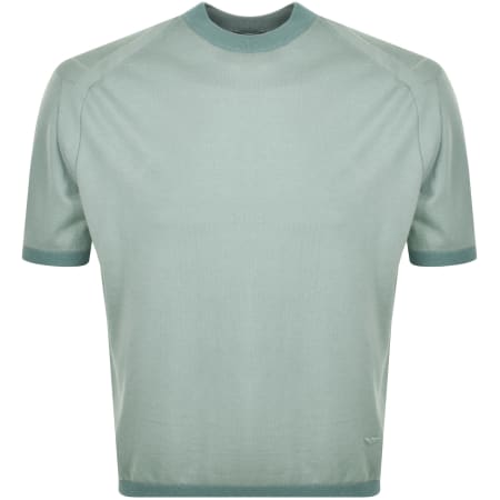 Product Image for Emporio Armani Knitted Pullover T Shirt Blue