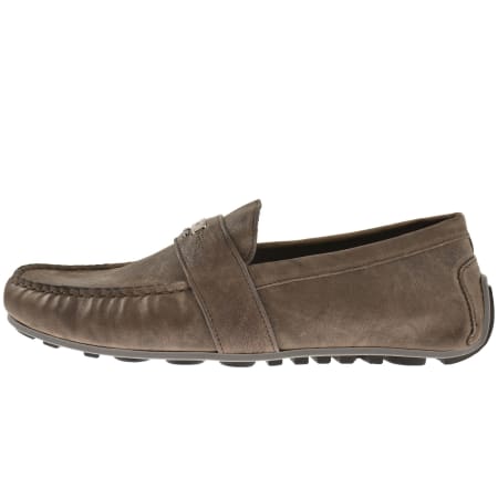 Product Image for Moschino Leather Driver Shoes Brown