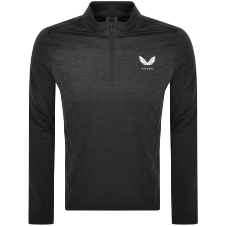 Product Image for Castore Quarter Zip Marl Sweatshirt Grey