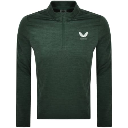 Product Image for Castore Quarter Zip Marl Sweatshirt Green
