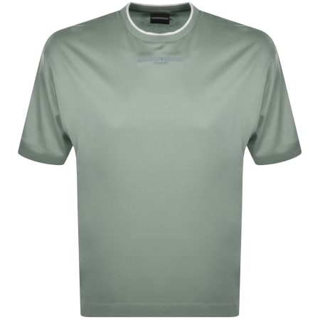 Product Image for Emporio Armani Crew Neck Logo T Shirt Grey