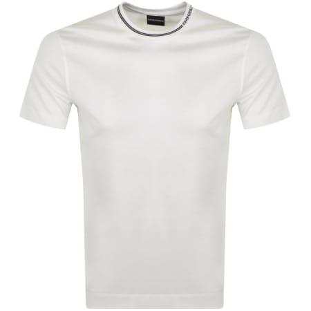 Product Image for Emporio Armani Crew Neck Logo T Shirt White