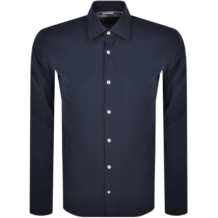 Product Image for BOSS C Hal Kent C4 Long Sleeved Shirt Navy