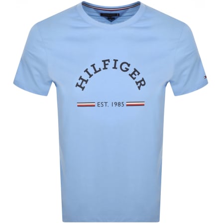 Product Image for Tommy Hilfiger Logo Slim Fit T Shirt Blue
