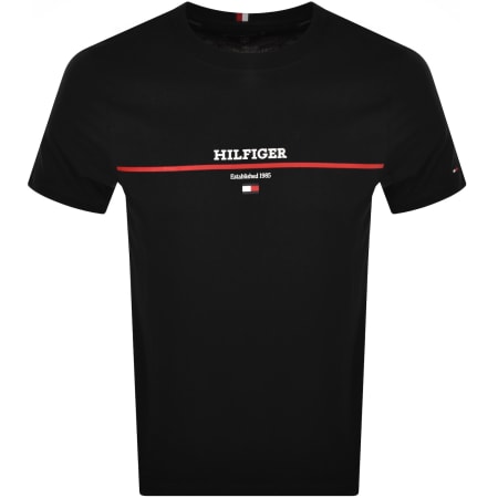 Product Image for Tommy Hilfiger Logo T Shirt Black