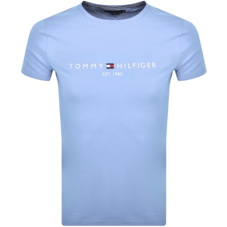 Product Image for Tommy Hilfiger Logo T Shirt Blue