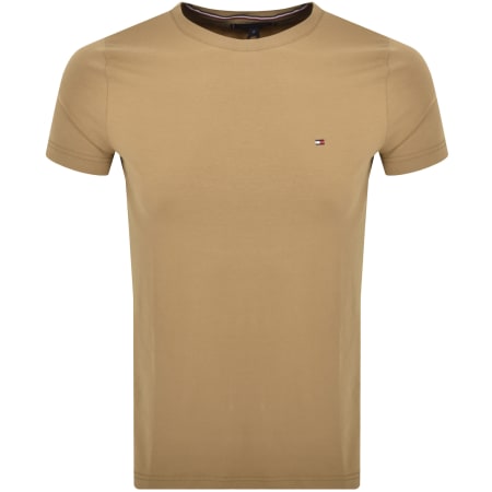 Product Image for Tommy Hilfiger Stretch Slim Fit T Shirt Khaki