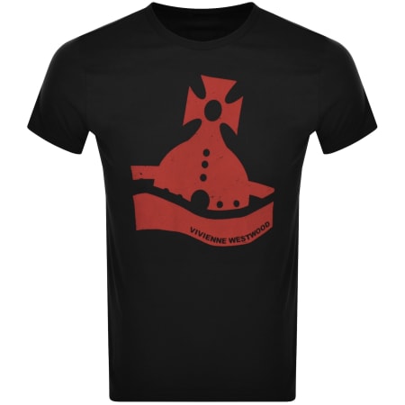 Product Image for Vivienne Westwood Sunken Orb T Shirt Black