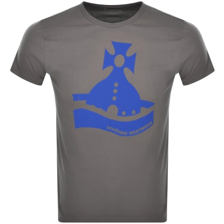 Product Image for Vivienne Westwood Sunken Orb T Shirt Grey