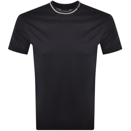 Product Image for Emporio Armani Crew Neck Logo T Shirt Navy