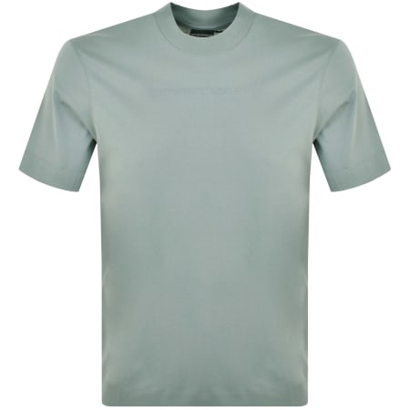 Product Image for Emporio Armani Crew Neck Logo T Shirt Grey