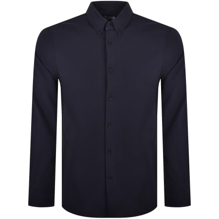 Product Image for Calvin Klein Long Sleeve Pique Shirt Navy