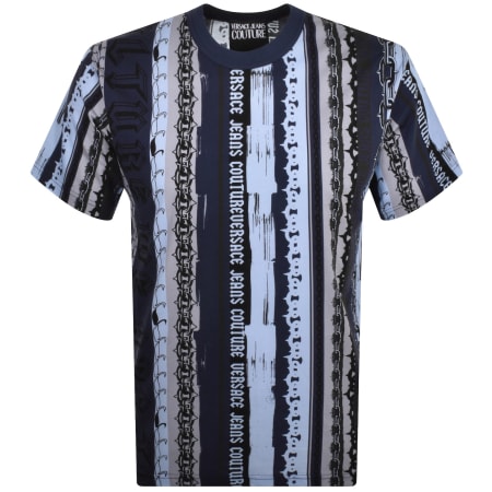 Product Image for Versace Jeans Couture Chain T Shirt Blue
