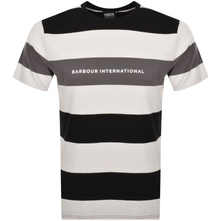 Product Image for Barbour International Motor Hoop T Shirt White