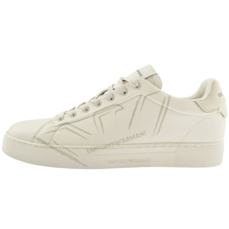 Product Image for Emporio Armani Logo Trainers Off White