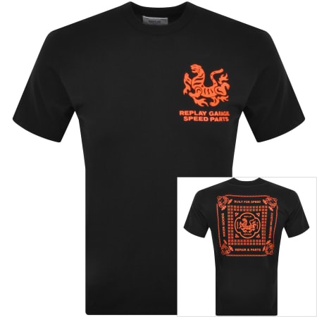 Product Image for Replay Logo T Shirt Black
