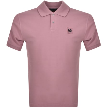 Product Image for Belstaff Logo Polo T Shirt Pink