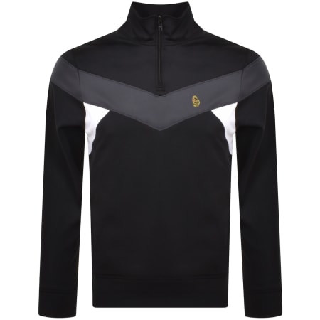 Product Image for Luke 1977 Quarter Zip Kratos Sweatshirt Black