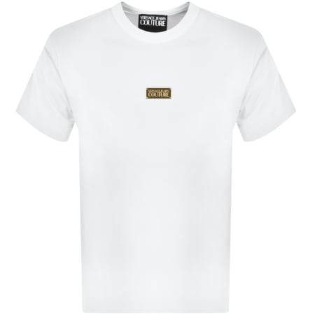 Product Image for Versace Jeans Couture Logo Patch T Shirt White