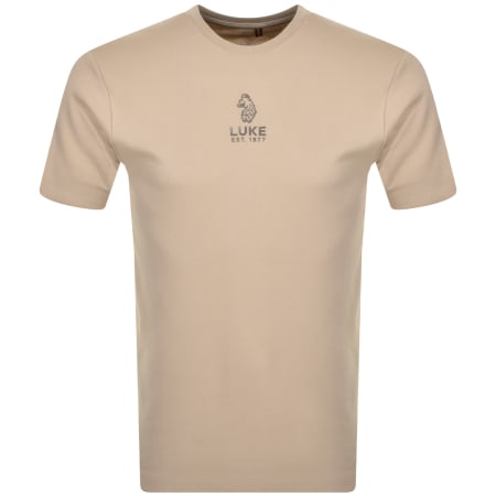 Product Image for Luke 1977 Centre Fold T Shirt Beige