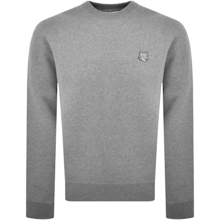 Product Image for Maison Kitsune Fox Head Patch Sweatshirt Grey