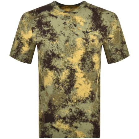 Product Image for Nike Training Dri Fit Camo T Shirt Green