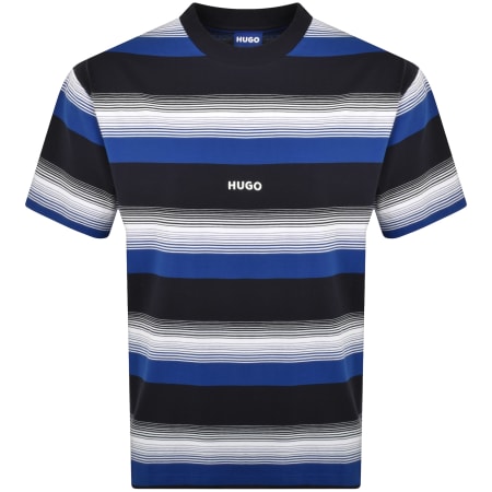 Product Image for HUGO Blue Nistripo Striped T Shirt Navy