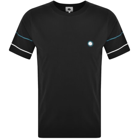 Product Image for Pretty Green Tilby Sleeve Stripe T Shirt Black