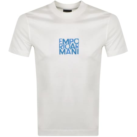Product Image for Emporio Armani Crew Neck Logo T Shirt White