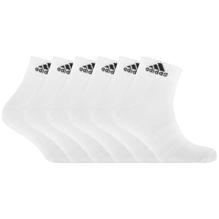 Product Image for adidas 6 Pack Cushioned Ankle Socks White