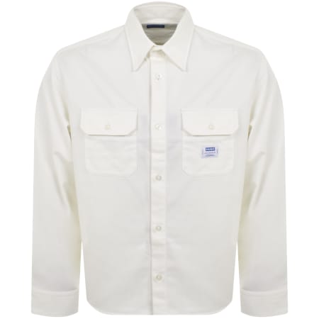 Product Image for HUGO Blue Ekynone Long Sleeve Shirt White