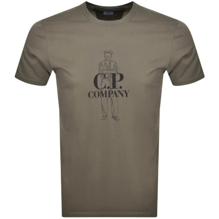 Product Image for CP Company Jersey Sailor T Shirt Brown