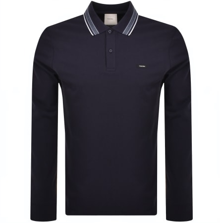 Product Image for Calvin Klein Stretch Multi Tip Polo T Shirt Navy