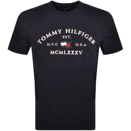 Product Image for Tommy Hilfiger Logo T Shirt Navy