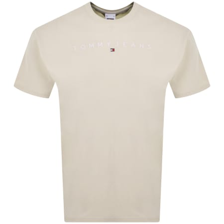 Product Image for Tommy Jeans Linear T Shirt Beige