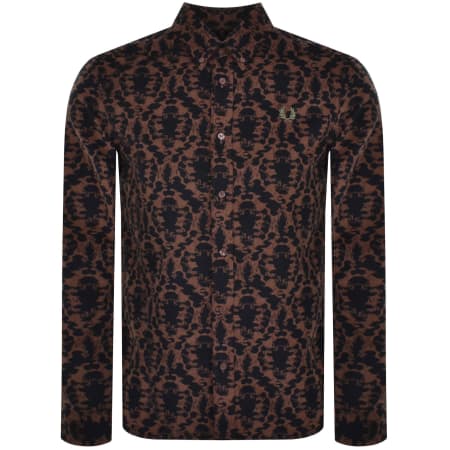 Product Image for Fred Perry Corduroy Long Sleeve Shirt Brown