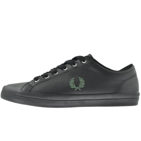 Product Image for Fred Perry Baseline Leather Trainers Black