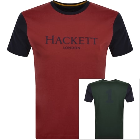 Product Image for Hackett Heritage Multi Classic Fit T Shirt Red